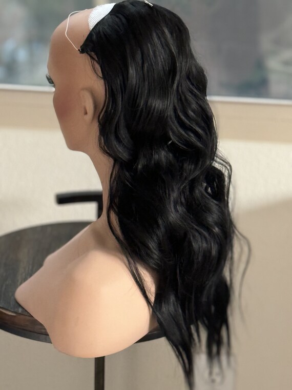Haarverlängerung Body Wavy, Schwarz – Synthetisches Haar Für Mehr Volumen & Deckung