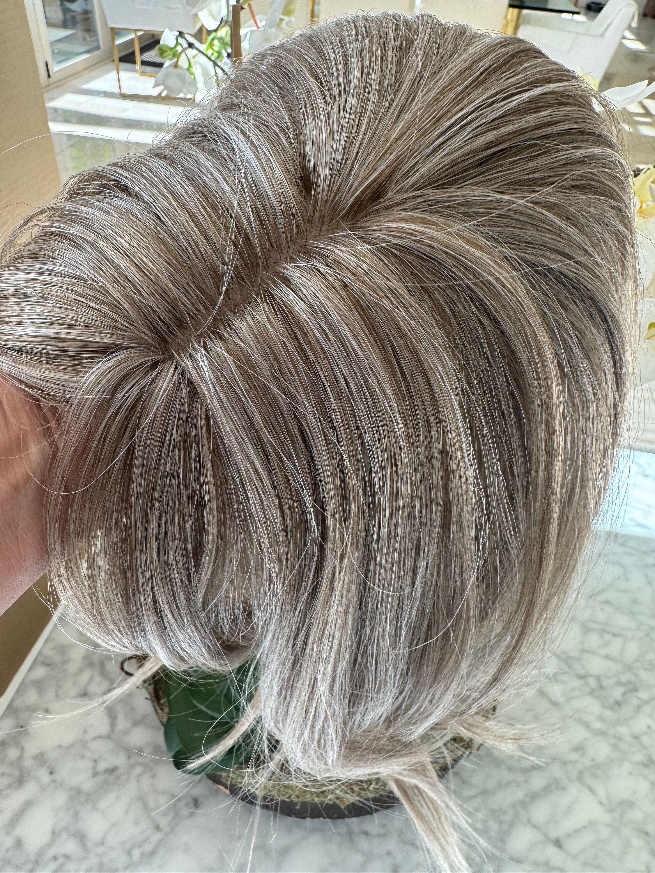 Tillstyle Grey Hair Toppers for Women /mixed Brown / Bangs - Etsy