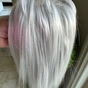 Tillstyle シルバーグレー クリップイン ポニーテール ヘアピース 女性用 薄毛 クラウン ソルトアンドペッパー ボリュームヘア パーティーヘア アップド ショートヘアスタイル