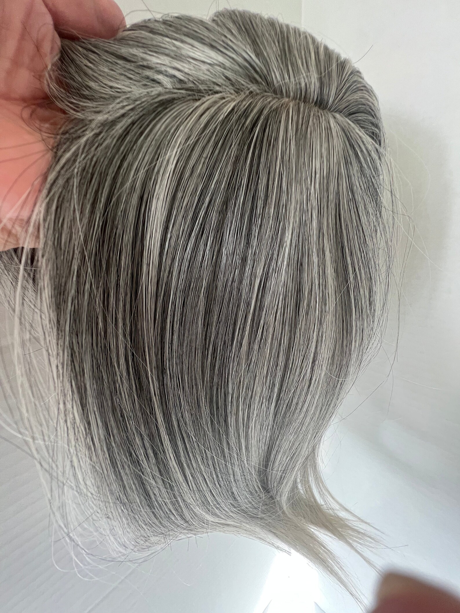 Till Style Hair Topper for Women Grey Mix Salt and Pepper Brown - Etsy