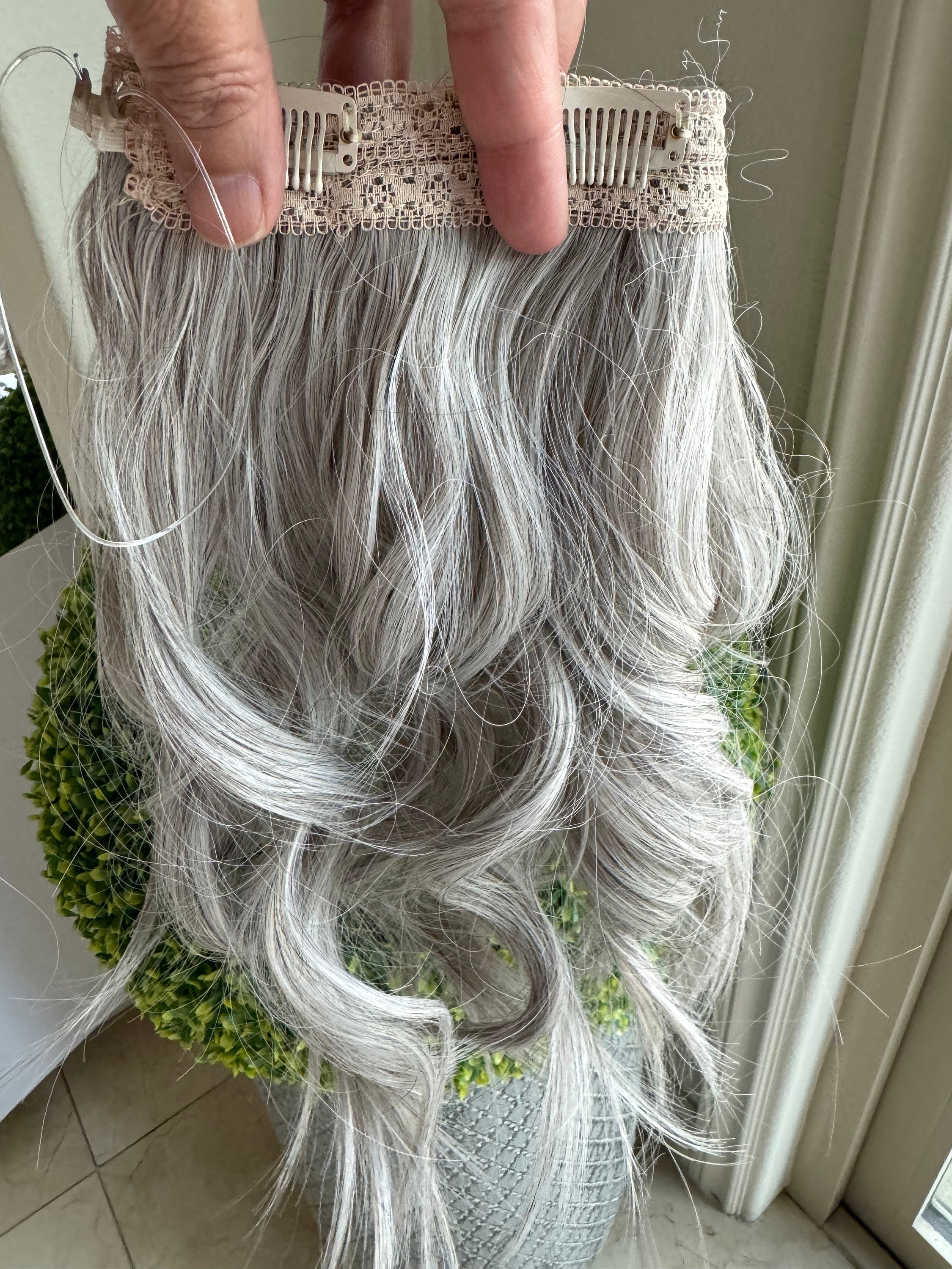 Silver Grey Hair Pieces Gray Silver Gray Mono Toppers Top Human