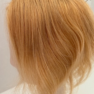 Tillstyle 100% 人毛クリップイントッパー 女性用 ハニーブロンド / ショートヘアスタイル / ミディアムヘアスタイル / 薄毛 クラウン リアルパート