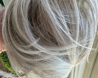 Tillstyle ash brown blonde mix hair bun