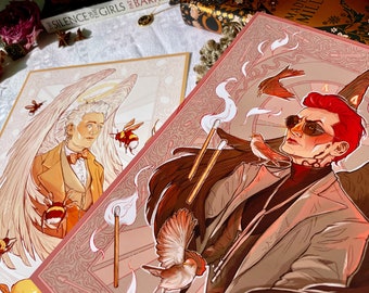 We Could Have Been Us – GOOD OMENS Matte Print Set Aziraphale & Crowley