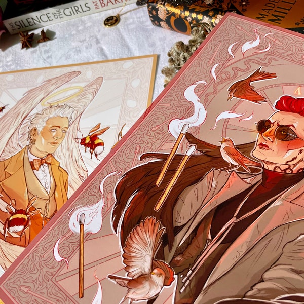 We hätte uns sein können – GOOD OMENS Matte Print Set Aziraphale & Crowley