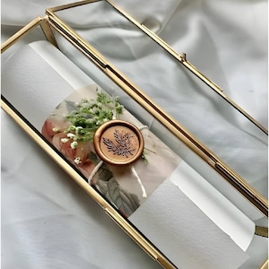 Glasrolle Box für Hochzeitskarte einladen, Geburtstag lädt Festival Einladungen ein Klarglasbox für Wohnkultur, Box Vintage