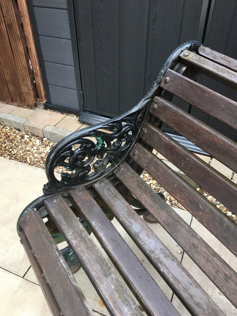 Cast Iron Park Bench Etsy