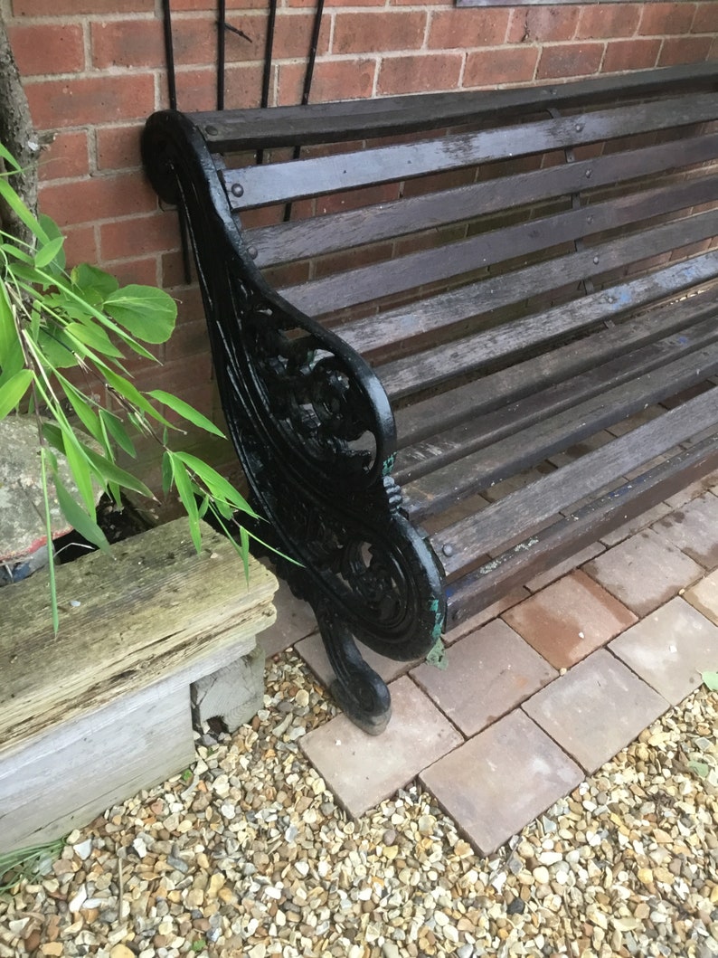 Cast Iron Park Bench Etsy