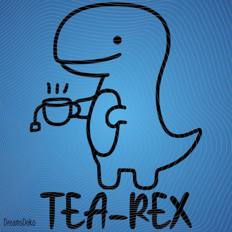 Tea Rex - Etsy
