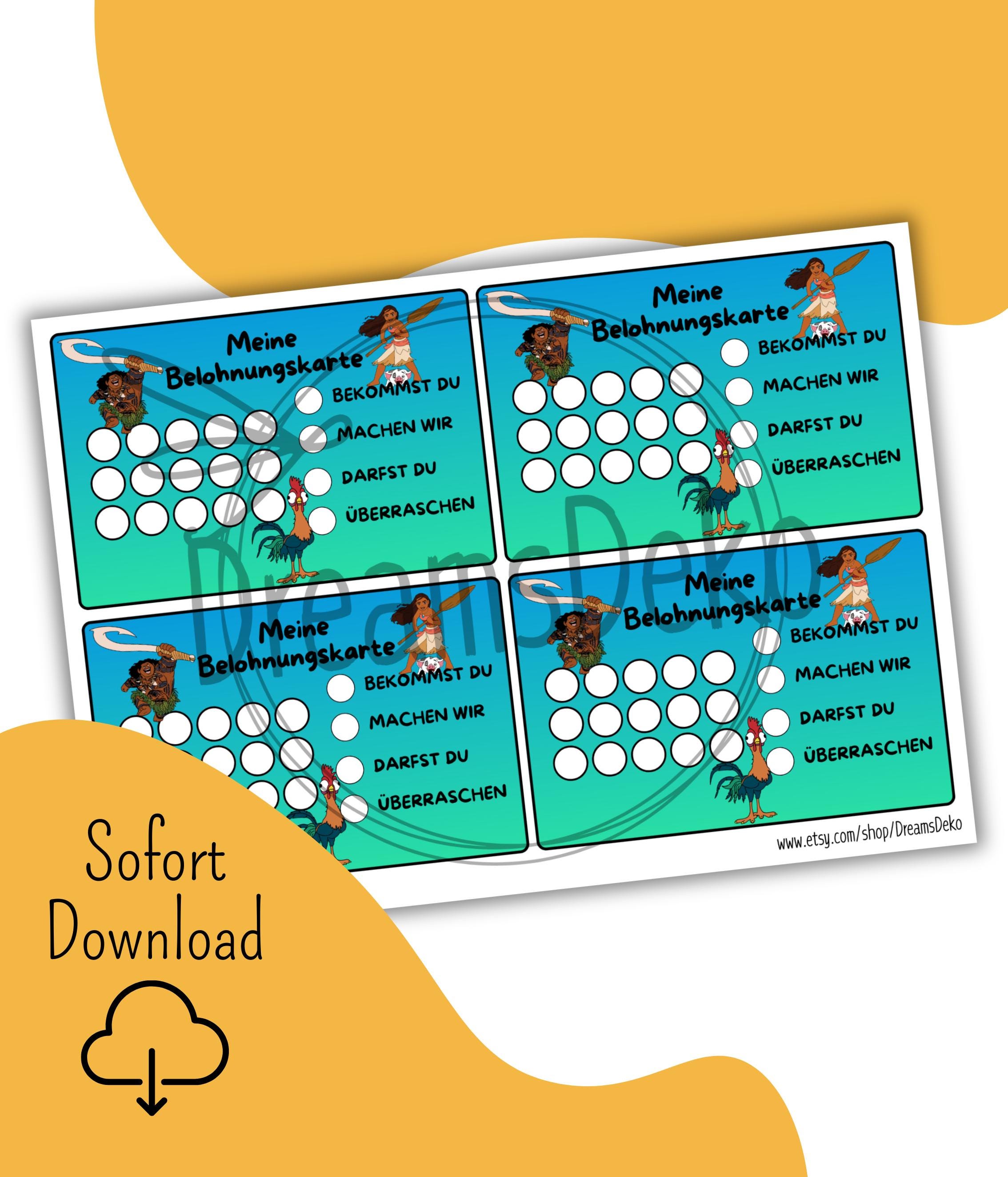 Printable Incentive Cards.pdf Reward Card for Children – PDF Printable Template - Etsy