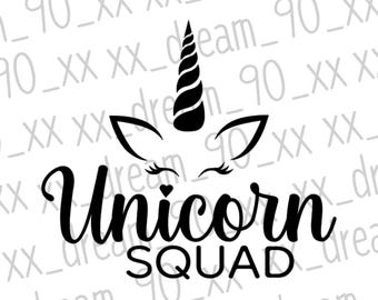 Unicorn Squad PNG/SVG file