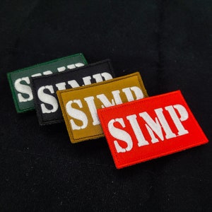 SIMP Embroidered Velcro Morale Patch