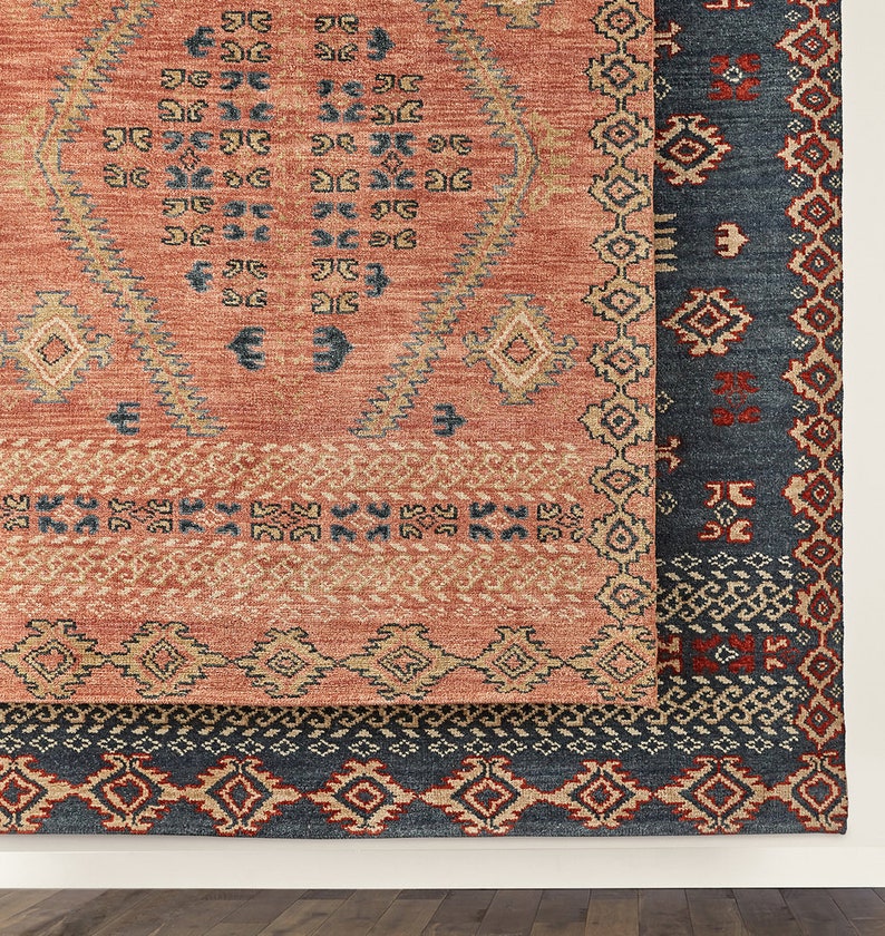 Adair Turkish Knot Handmade Knotted Woolen Area Rug/ Living Etsy