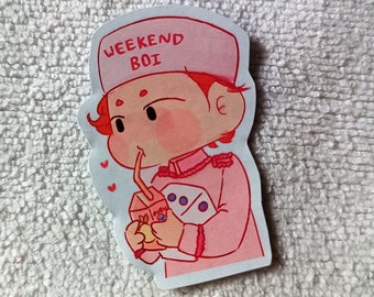 SHINee Weekend Boy Sticker | Onew Dice sticker for journal, book, laptop