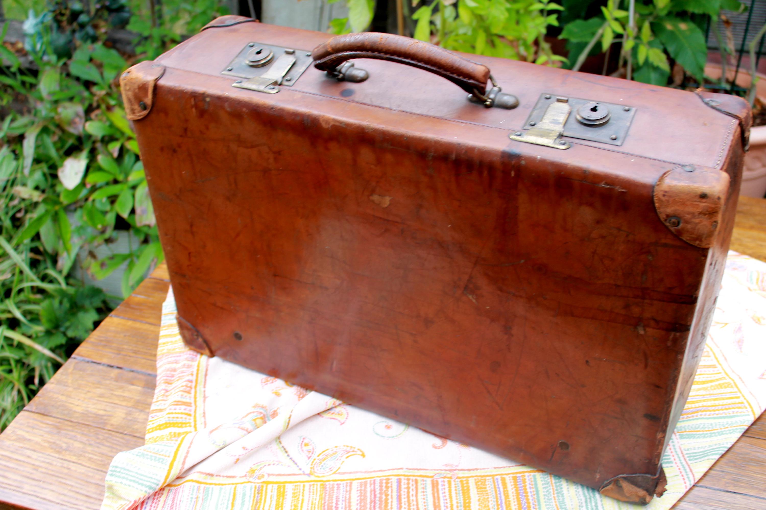 Valigia bagaglio a mano in pelle vintage - Vintage leather Valigia bagaglio a mano in pelle vintage - Vintage leather