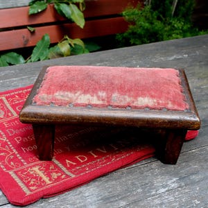 Fotpall, bänk, 1940-tal, träpall, shabby chic