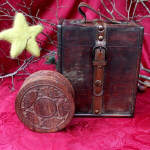 2 scatole di legno, portagioielli, confezione regalo in legno sostenibile, scatola per penne