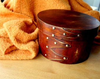 Holzdose mit Deckel, runde Holzschachtel, Geschenkverpackung, Holzbox