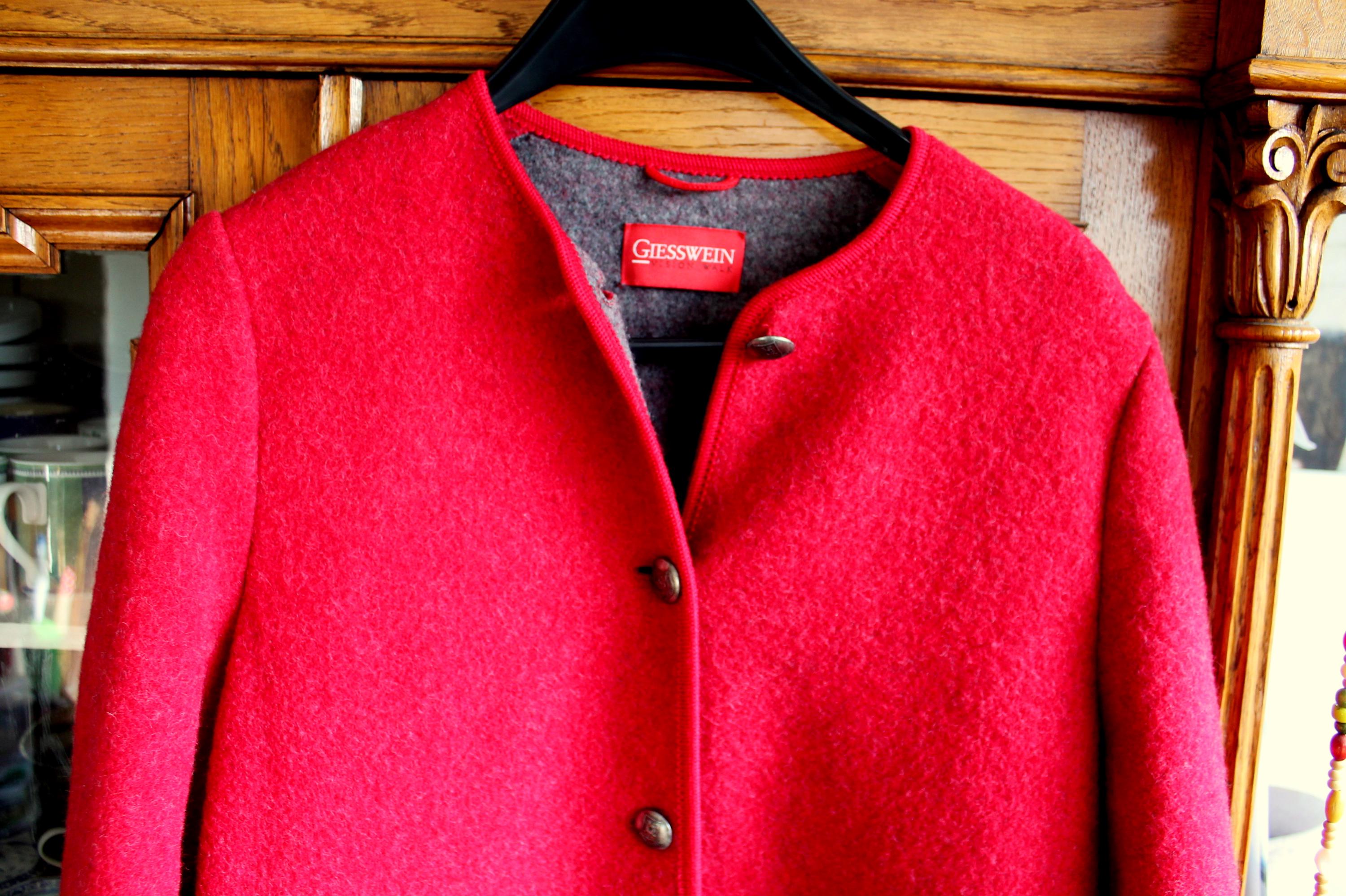 Veste Femme Giesswein Laine Bouillie Grise - Taille 44 (IT 40) Occasion Tyrol Du Sud