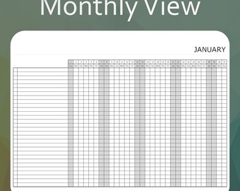 2023 DIGITAL CALENDAR LEDGER for Excel and Google Sheets. Weekly and  Monthly Tabs. Includes Printable Pdf. - Etsy