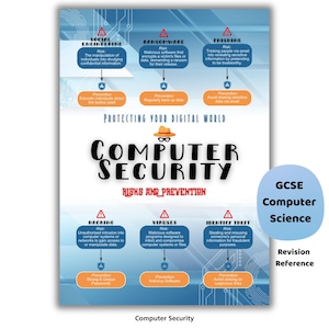 Poster computerbeveiligingsrisico's | Hulp bij herziening internetveiligheid