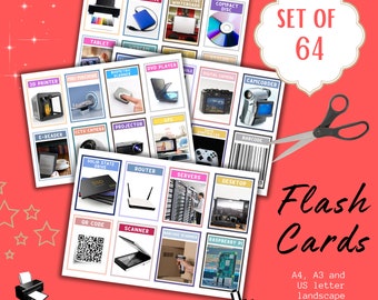 Computer Science Hardware Lernkarten - Technik-Teile zum Ausdrucken