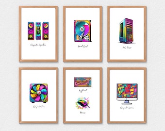 Computer Components Posters | Computer Hardware Classroom Display | Computer Science Classroom Decor | Computing Classroom Posters | Tech
