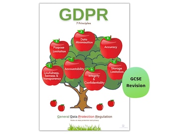 GDPR Principles Poster for Computer Science Classrooms