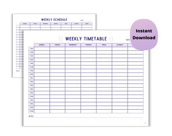 Computer Science Stundenplan | Druckbarer Planer