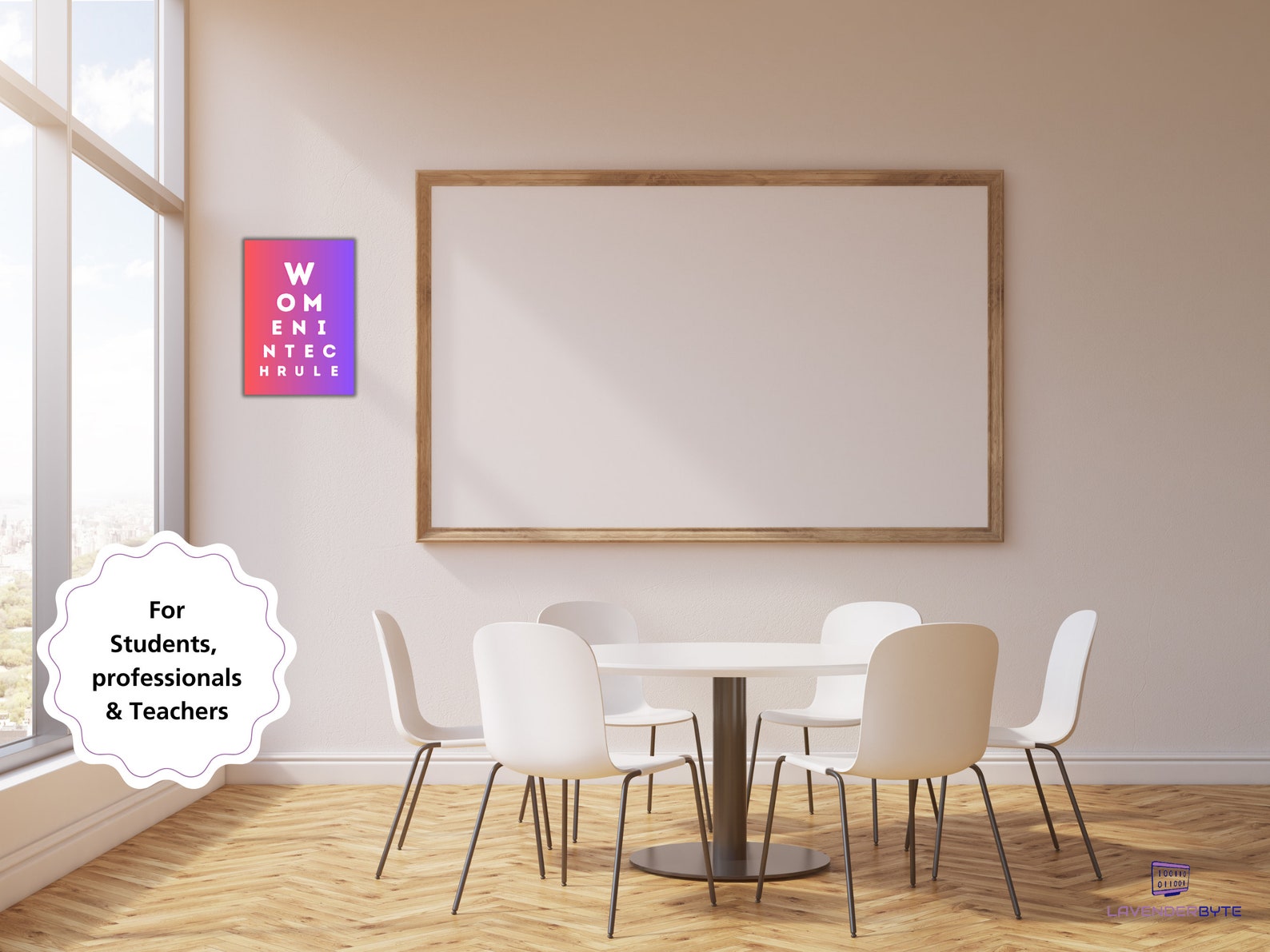 Women in Tech Rule Classroom Display Poster: Eye Chart Printable Art ...