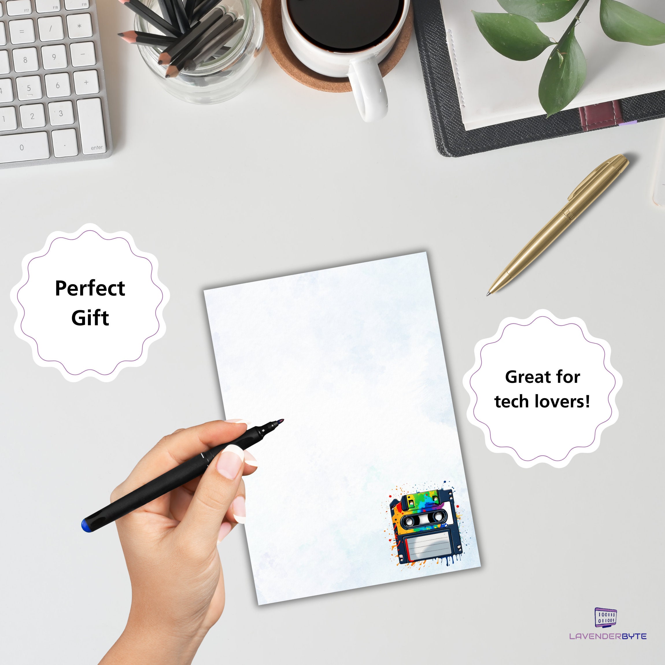 Storage Devices Lined Paper | Printable Computer Science Stationery ...