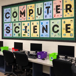 Computer Science Letter Posters, Classroom Posters, Computer Lab Decor, Educational Posters, Coding Classroom Decor, Printable Download