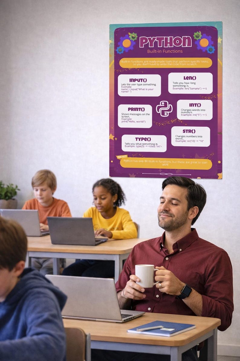 Python Built-in Functions Cheat Sheet | Printable Coding Reference image 2