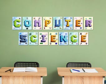 Computer Lab Alphabet Posters | Computer Science Classroom Decor | STEM Classroom Display | Educational Wall Art | STEM Classroom Display
