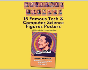 Poster Technik - Retro STEM Klassenzimmer Dekor (Digitaler Download)