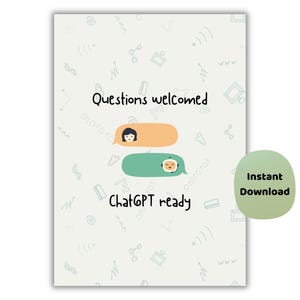 Poster di ChatGPT AI / Decorazione murale per aule tecnologiche
