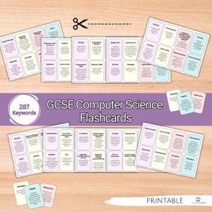 287 Ciência da Computação OCR GCSE Student Revision Flashcards - Download para impressão Revisão, notas de aula, definições, notas de estudo, palavras-chave