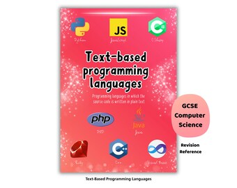 Text-Based Programming Languages Poster | GCSE Computer Science