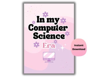 Computer Science Era Poster | Computer Science Classroom Decor | Computing Wall Art | STEM  | Pink Aesthetic Classroom Decor | Teacher Gift