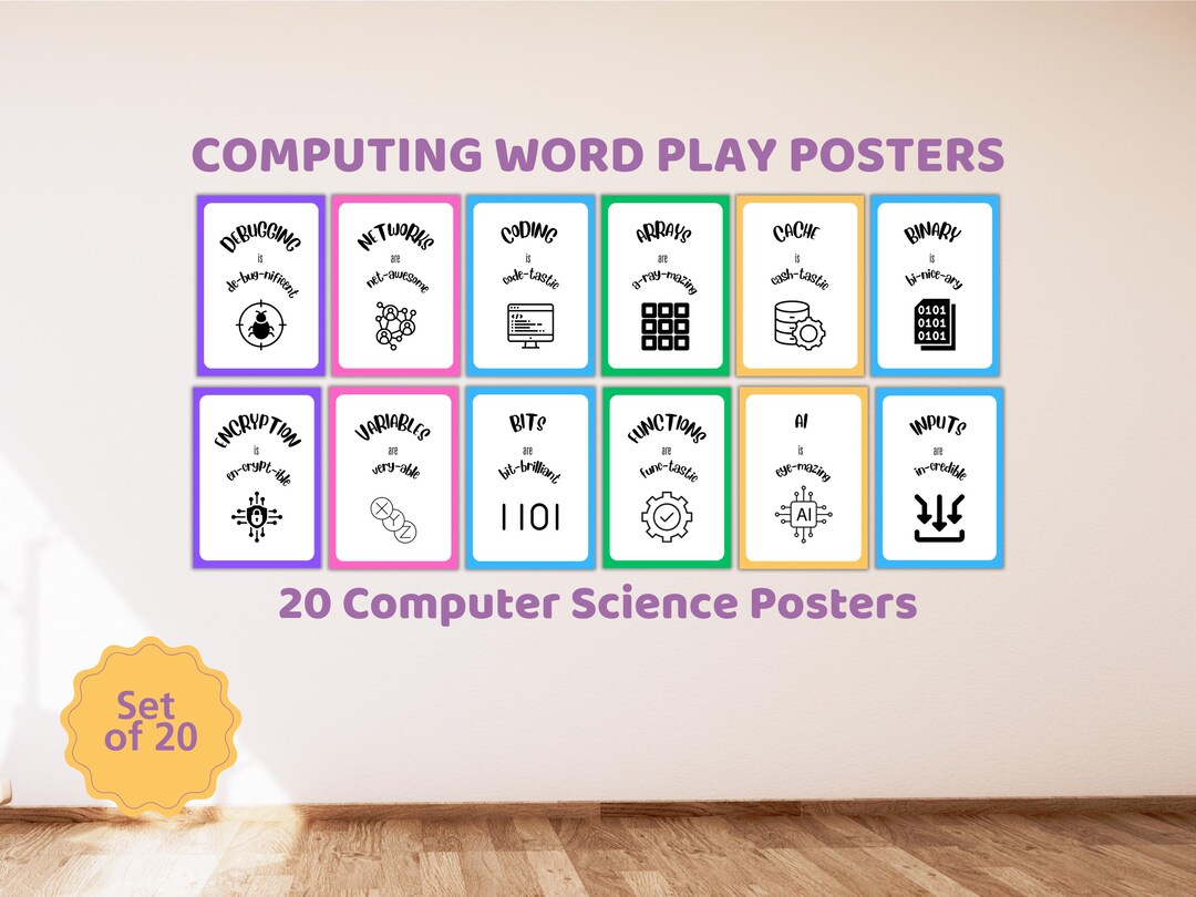 Computer Science Puns Posters | Computer Science Classroom | Computing ...
