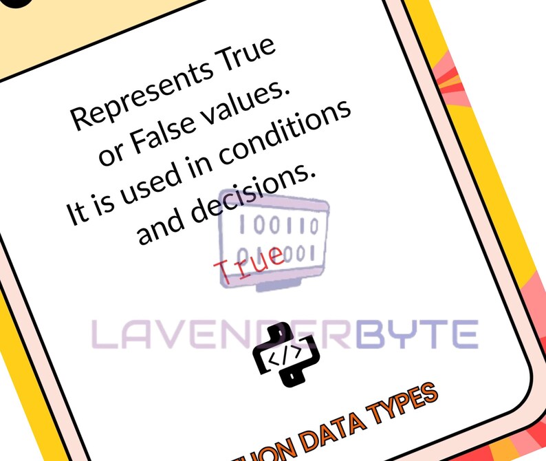 Python Datentypen Poster Set, String Integer Float Boolesche Liste Tuple Set Wörterbuch, GCSE Computer Science Classroom Decor KS3 KS4 Wall Bild 9