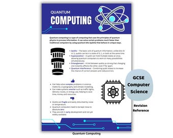 Quantumcomputerposter | KS3 GCSE-decor op A-niveau (digitale download)