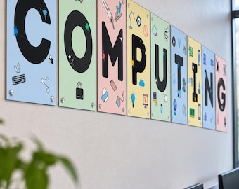 Computer Science Posters | Computing Classroom Letters | Computer Lab Decor | Bulletin Board Display | Technology Classroom | KS2 KS3 Poster