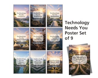 Technology Needs Posters | Computer Science Classroom Display | Computing Career Inspiration Posters  | Computer Lab Decor | Technology |