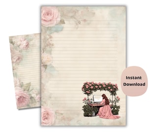 Princess Coding Lined Paper Printable | Girly Tech Schreibwaren