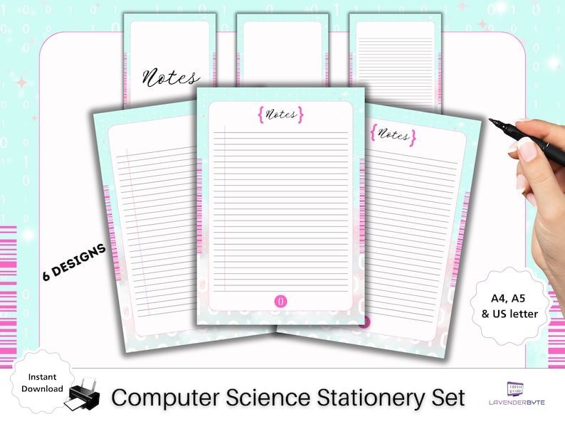 Women in Computer Science Digital Planner Notebook Stationery: Tech ...