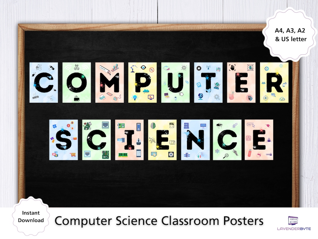 Classroom Computer Science Letter Posters Computing Inspiring Posters ...