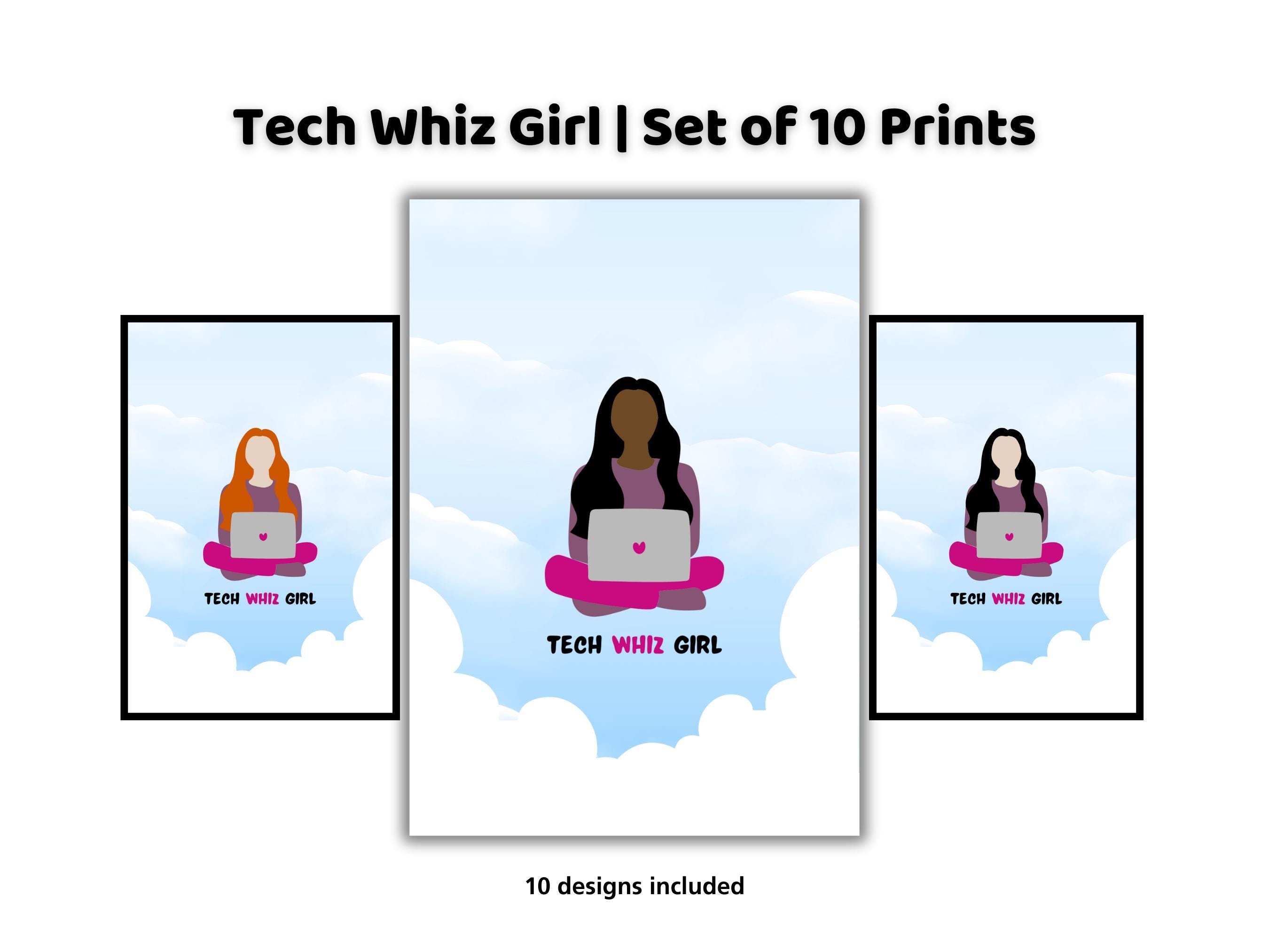 Girls Who Code Poster Set | Tech Whiz Coding Decor | Computer Science ...