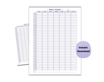 Computer Science Wochenplaner | Eine halbe Stunde druckbare Planer