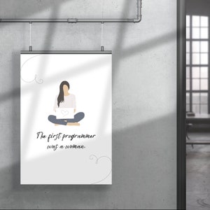 Girls Who Code Wall Art | Computer Science | Programming Poster | Inspirational Quote for Students & Teachers | Office and Home Decor | Tech